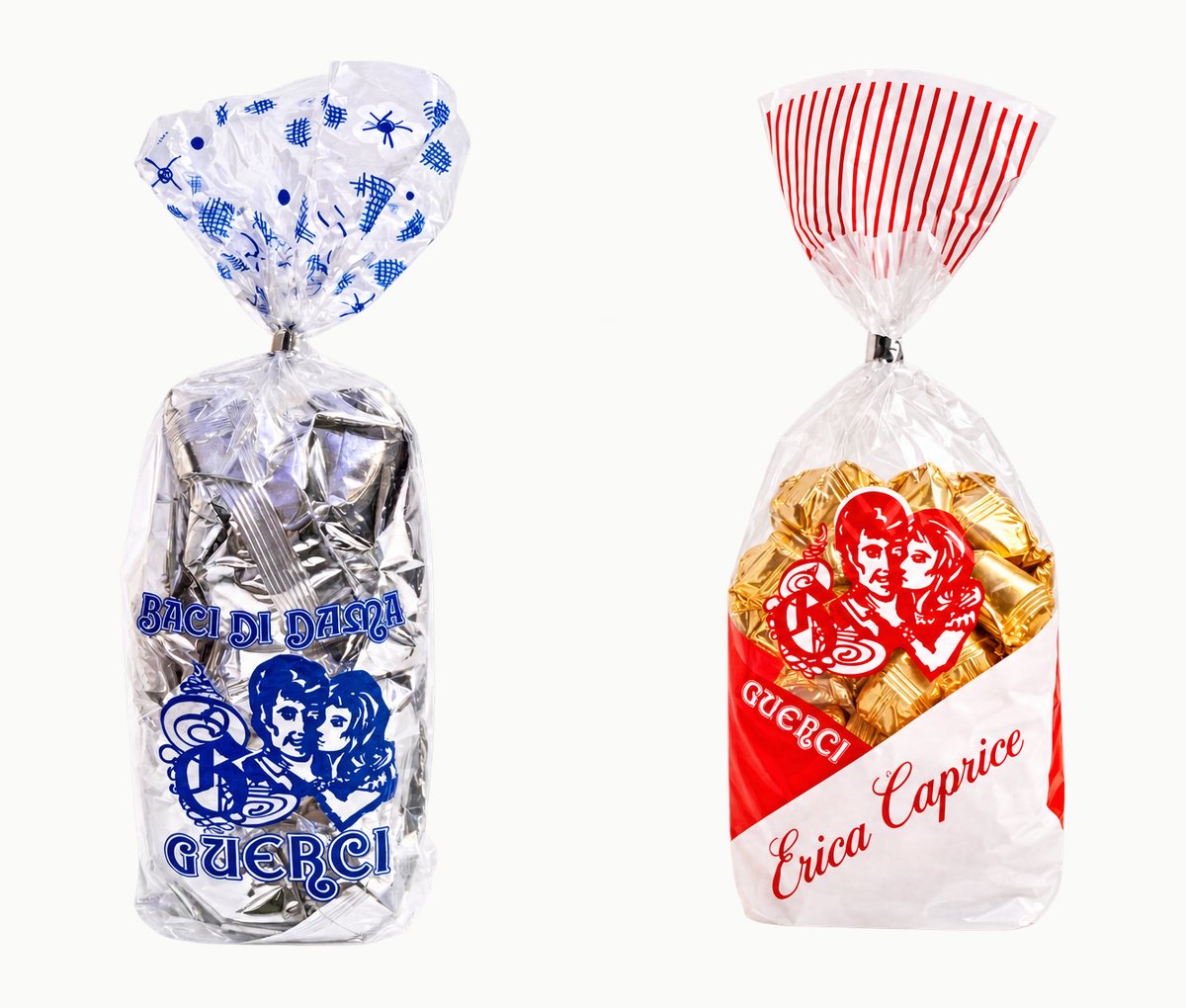 Bags of Guerci and Erica Caprice baci di dama